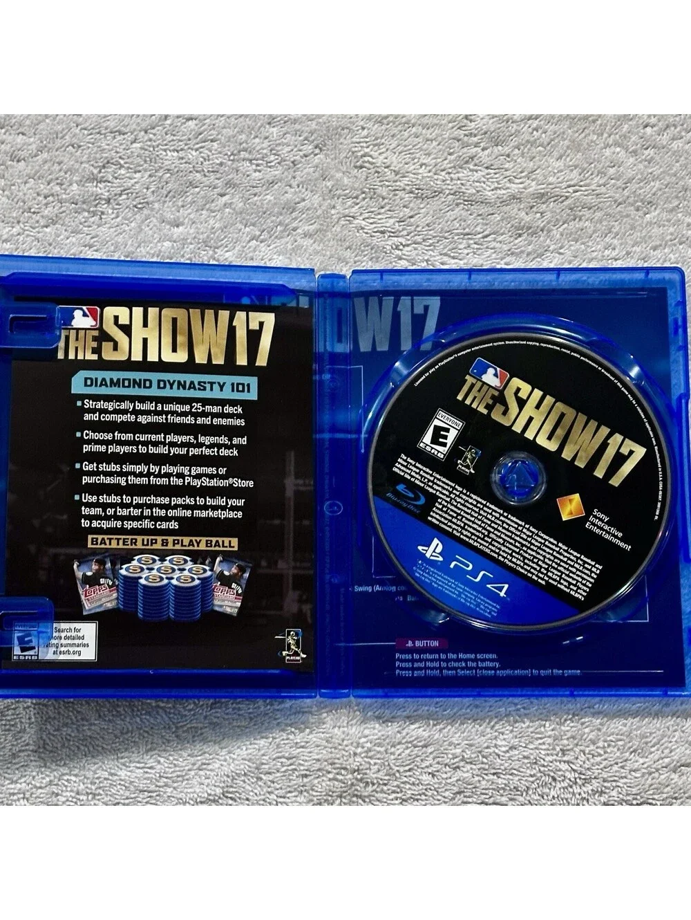 Playstation 4 PS4 Video Game MLB THE SHOW17 - with Insert - Gaming